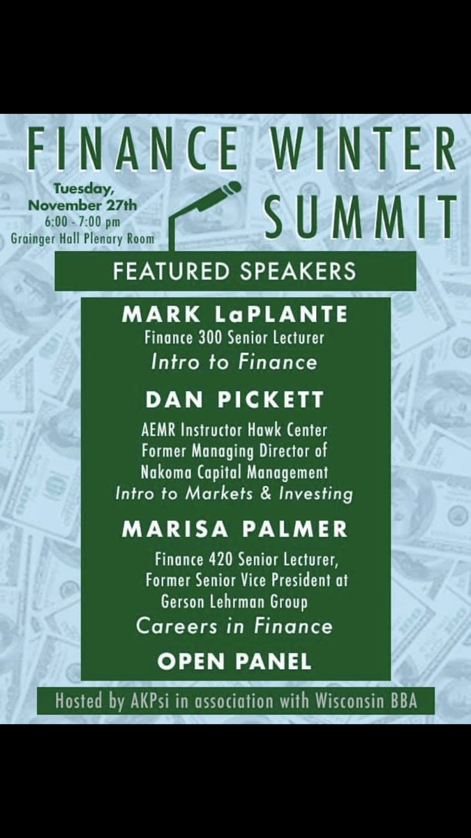 BadgerAKPsi's tweet photo. Awesome opportunity tonight to learn from some great speakers! Student casual! https://t.co/fGb52f7AfH