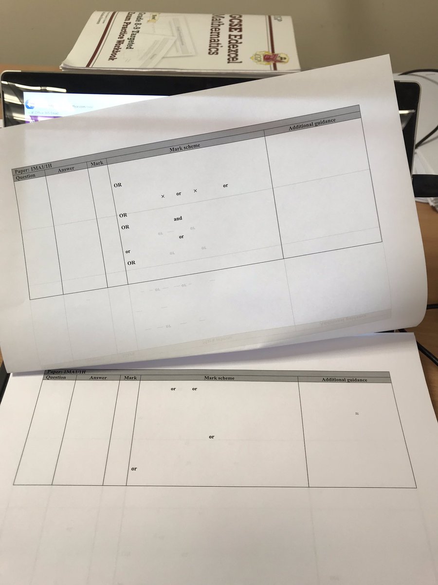 MccaigMiss's tweet image. Thank god for mark schemes 🤔 #assessmentweek #markscheme #MathsThisWeek #PPE1 #teacherlife #teacherproblems #goodjobicandomath