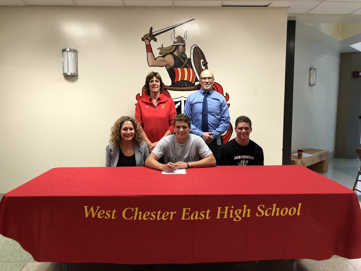 Congrats to Jacob Greiner on signing to continue his lacrosse career at Jacksonville University.  Good Luck Jacob! <a href="/WCE_Students/">EAST STUDENT SECTION</a> @chesmontsports <a href="/WestChesterASD/">West Chester Area SD</a> <a href="/DLNSports/">Daily Local Sports</a> <a href="/JAX_Dolphins/">Jacksonville Dolphins 🐬</a>  <a href="/jacob_greiner5/">Jacob</a>