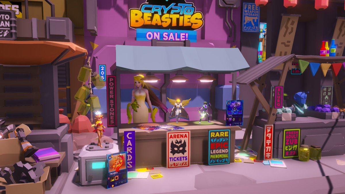 Forest Witch working the booth at the CryptoBeasties Sale!

Only 3 days left to get Rare, Epic, or Legendary packs CHEAP! (since Ether is so low). 

Sale continues through Nov. 30th. Come grab some Beasties! 

cryptobeasties.com

#indiegame #cryptogame <a href="/decentraland/">Decentraland</a> #dapps