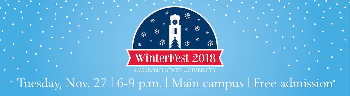 csuserve's tweet photo. It's WinterFest Day! Let it snow! Let it snow! Let it snow... on the CSU Main Campus @ColumbusState https://t.co/oBMV7QS6IE https://t.co/DvXhyxo63M