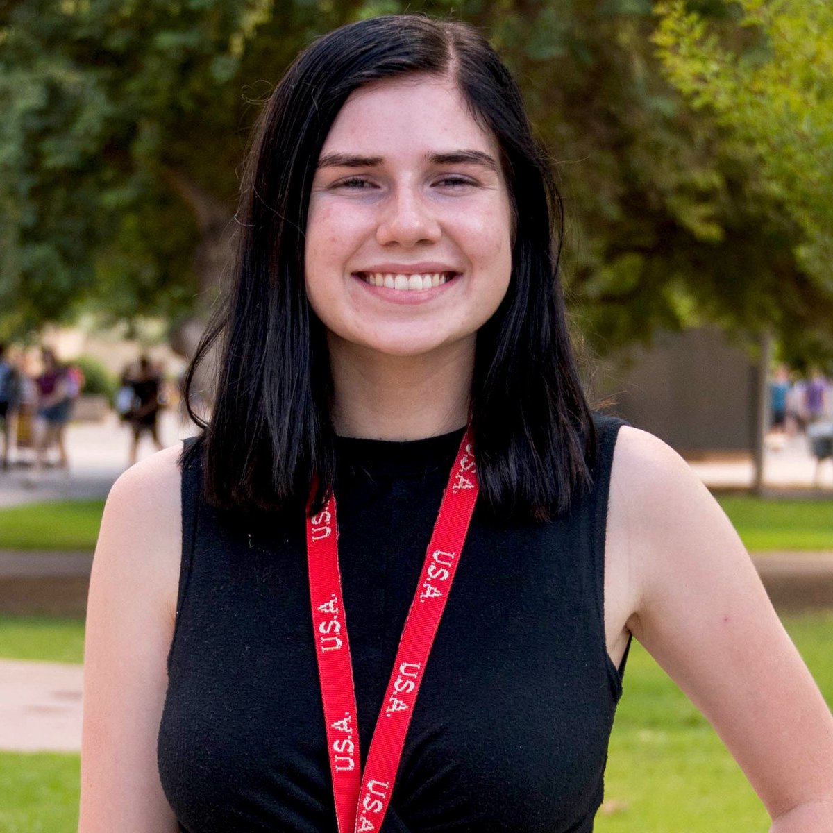 ASUTheCollege's tweet photo. Meet Kylie, an #asuclas student from @ASU_SPGS: “I’m from Chicago and decided to come out here and start fresh... it was pretty intimidating [at first]."

🏆 Proud achievement: “I got an ‘A’ in my early start class, which made me pretty excited to start the school year off well.” https://t.co/DH6nfK40nG