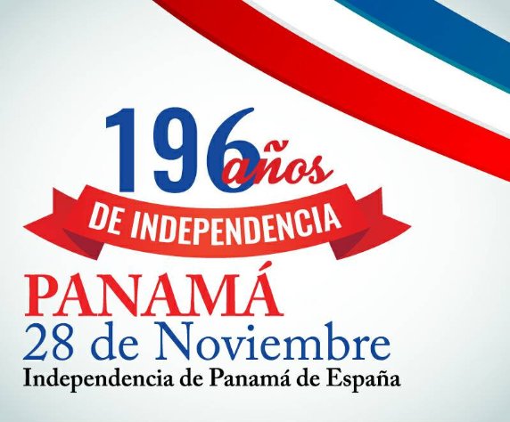 Panamá cumple 192 años de independencia. Este acontecimiento histórico ocurre el 28 de noviembre de 1821 por el cual Panamá rompe los lazos coloniales que existían entre su territorio y el Imperio español, dando así fin a 320 años de vida colonial. VIVA PANAMÁ.