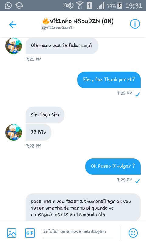 Vamos 13 Rt`s Para O <a href="/Vit1nhoGam3r/">ZerØu</a> Me Fazer Uma Thunbnail