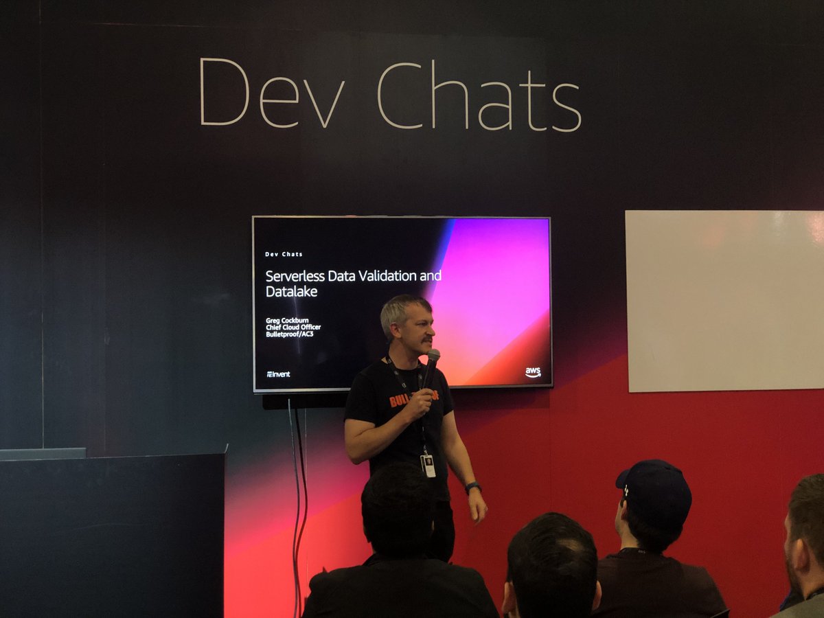 ArjenSchwarz's tweet photo. A good presentation by @gergnz about how @bulletproofnet / @AC3PtyLtd built a serverless solution for DFSI: Spatial Services https://t.co/aCBf6U0T4p