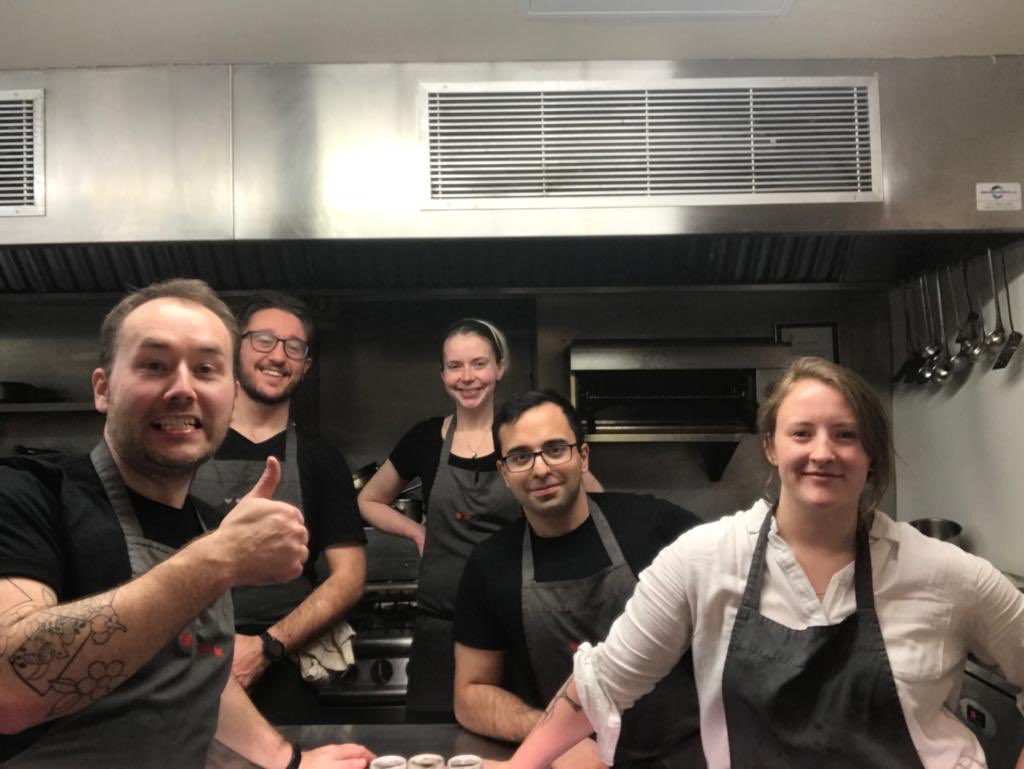 Such an amazing night cooking for <a href="/SocialBite_/">Social Bite</a> at Vesta. Special thanks to our suppliers donating to the cause, <a href="/stevie_fish/">Stevie Fisher</a> , <a href="/campbellstrade/">Campbells</a> , <a href="/CompanyBakery/">Company Bakery</a> and <a href="/ShawsFineMeats/">Shaws Fine Meats</a> 🌿