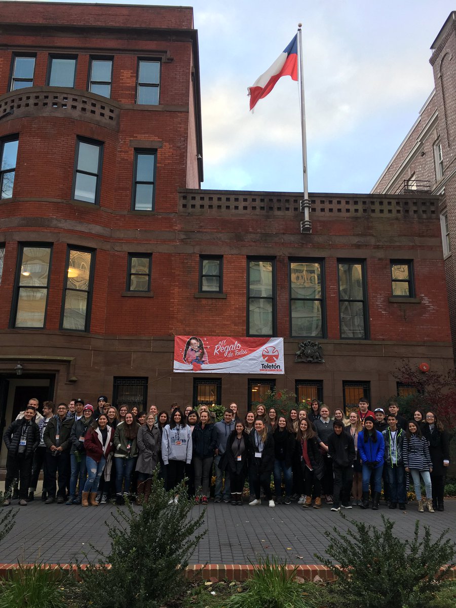 CUkatieC's tweet photo. Viva Chile! Thank you very much @EmbajadaChileUS for hosting our students! https://t.co/NOOiABs9NS