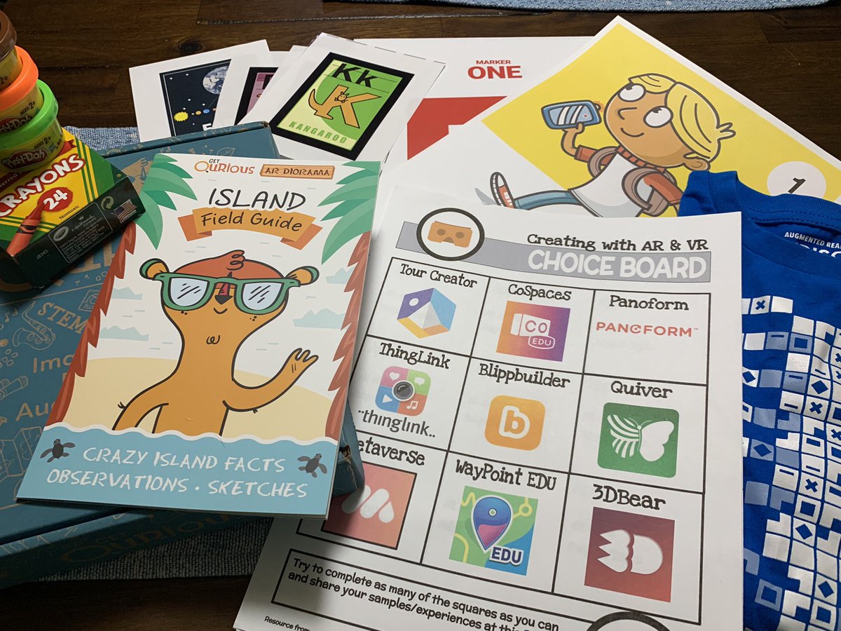 Ready to work with some awesome educators tomorrow to share, experience, and create with #ARVRinEDU. <a href="/NorthPointESC/">North Point Educational Service Center</a> <a href="/MergeVR/">Merge</a> <a href="/GetQuriousApp/">Get Qurious</a> <a href="/ARFlashcards/">AR Flashcards</a> <a href="/MetaverseApp/">Metaverse</a> <a href="/BlipparEDU/">Blippar Education</a> <a href="/ThingLink_EDU/">ThingLink Education</a> @cospaces_edu <a href="/quivervision/">QuiverVision</a> <a href="/waypointedu/">Waypoint EDU</a> <a href="/Shapes3D/">Shapes 3D Geometry apps</a> @3DBearOfficial <a href="/GoogleForEdu/">Google for Education</a>