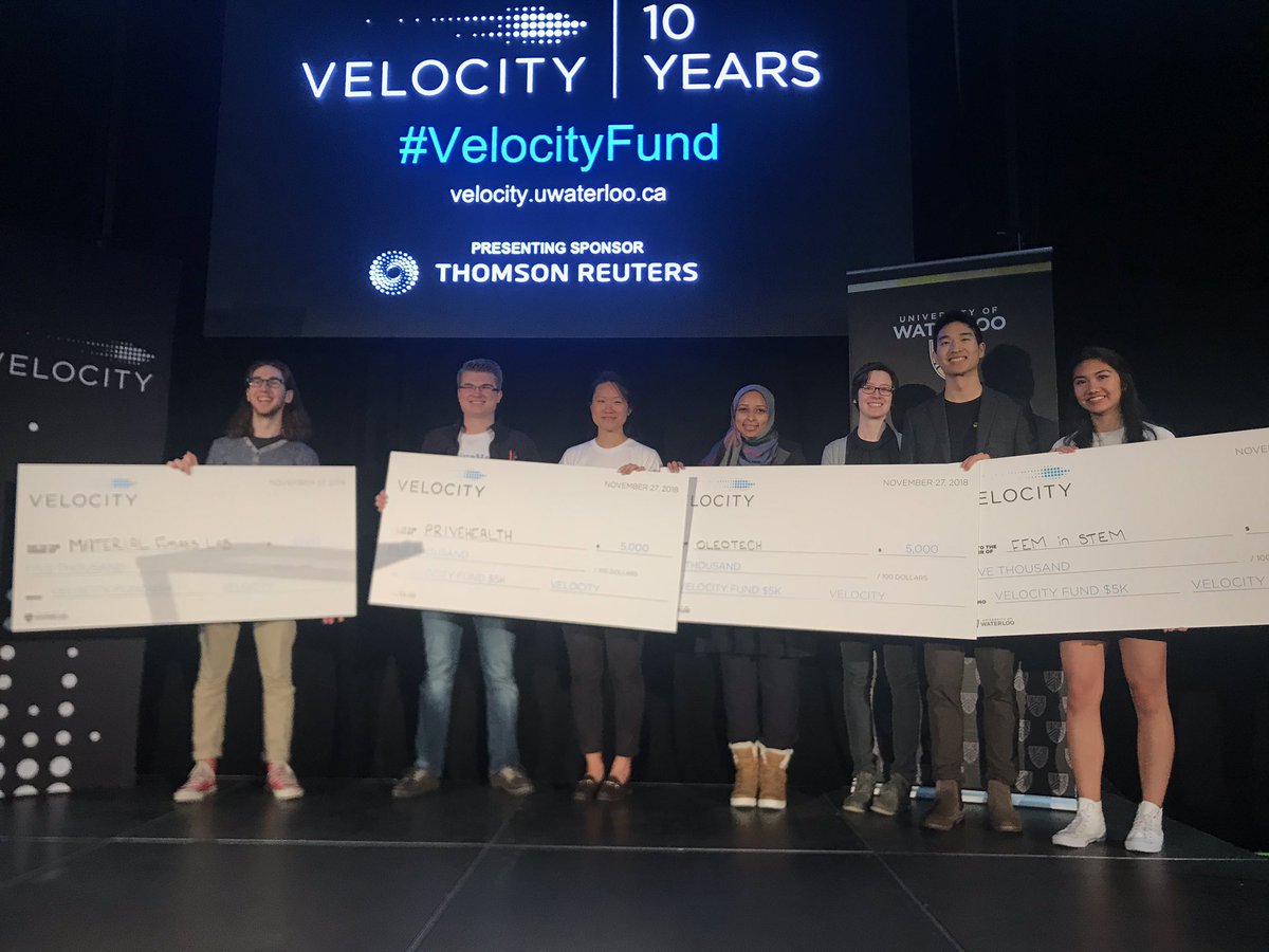 Thank you <a href="/UWVelocity/">Velocity</a> for having me as a judge for the #VelocityFund $5k!! What an impressive group and congrats to the winners!!