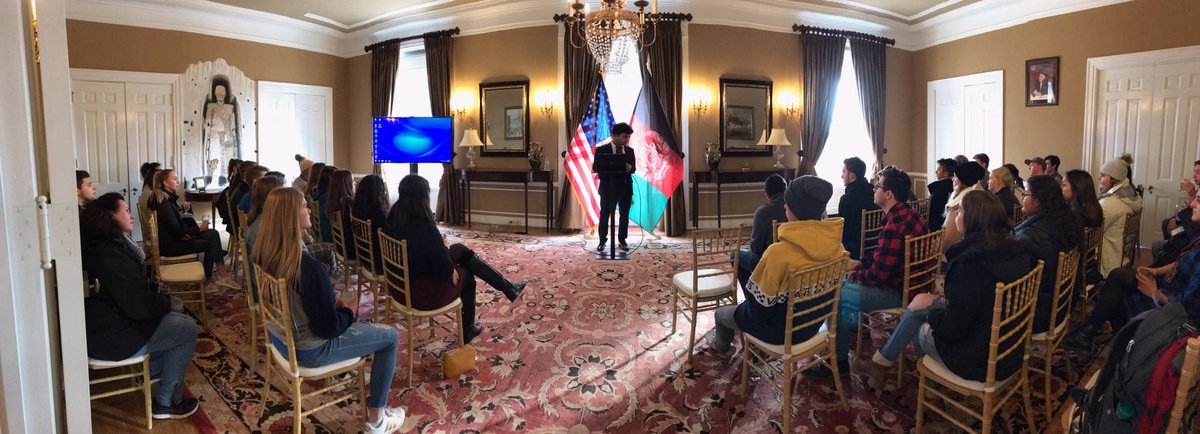 CUkatieC's tweet photo. Thank you so much @Embassy_of_AFG for welcoming our @CloseUp_DC students! https://t.co/sFi3HL6PSq
