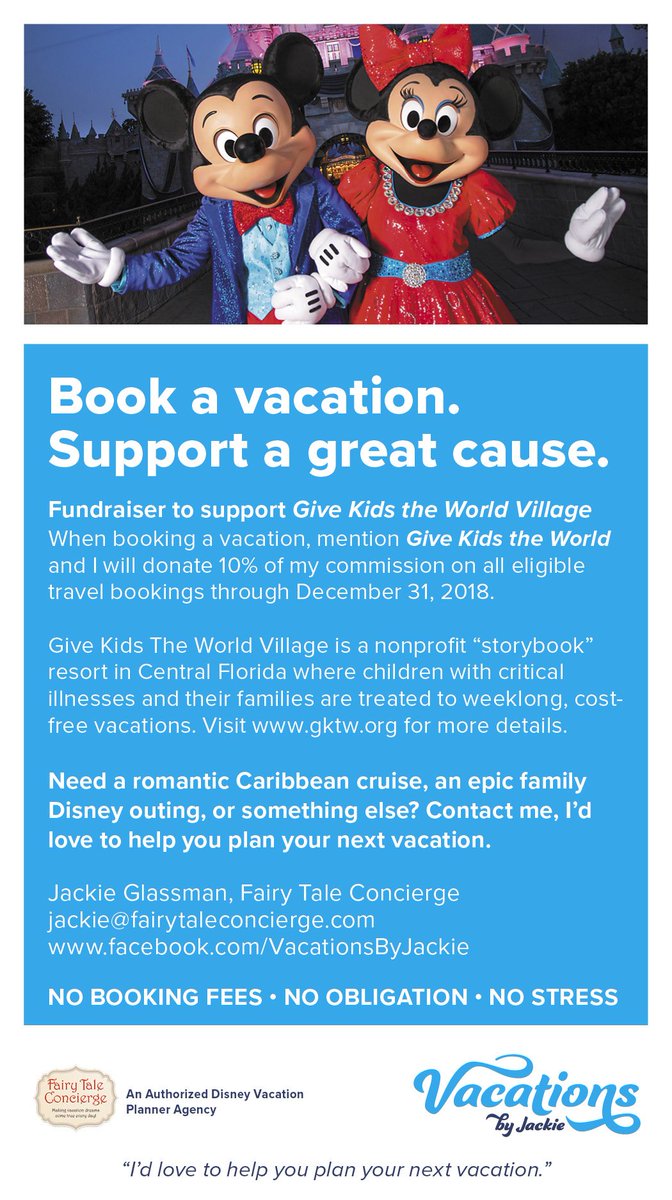 lilfoot93's tweet photo. In honor of #GivingTuesday I am having a #fundraiser for #GKTW! I will #donate 10% of my commission to @GKTWVillage for every vacation booked through December 31, 2018 when you mention GKTW! https://t.co/xUtaFzj9yb