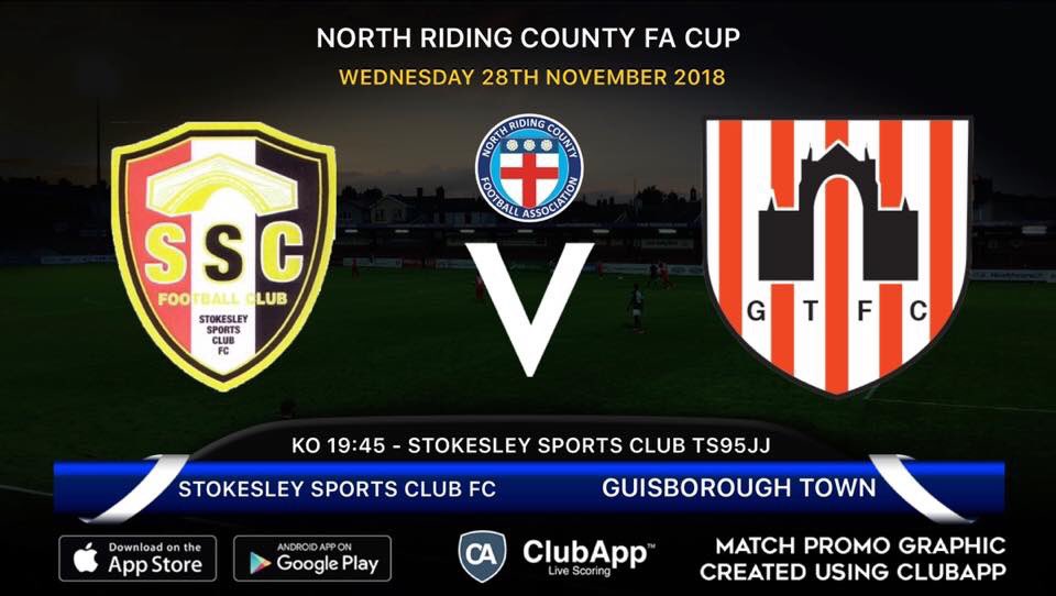 ClubStokesley's tweet photo. There’s only one place to be tomorrow night: Supporting the lads ⚽️ UTS 🔴⚫️
• KO 7.45pm
• Admission: £4 adults £1
   children 
• Programme: £1
• Hot food and drinks available
Shout out to our kit sponsors @Severfieldplc ⚽️
#matchday #grassroots #countycup #support #UTS https://t.co/pQ6UbXaNgP