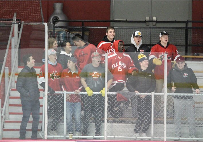 elkriverpuck's tweet photo. 🔴⚪️ Game Day‼️⚪️🔴                       @ Home vs. Anoka 5 &amp; 7
#ElkPride #ParentAppreciation               #BestStudentSection @ELKSTUDENTS https://t.co/GQ5YQGV7R1