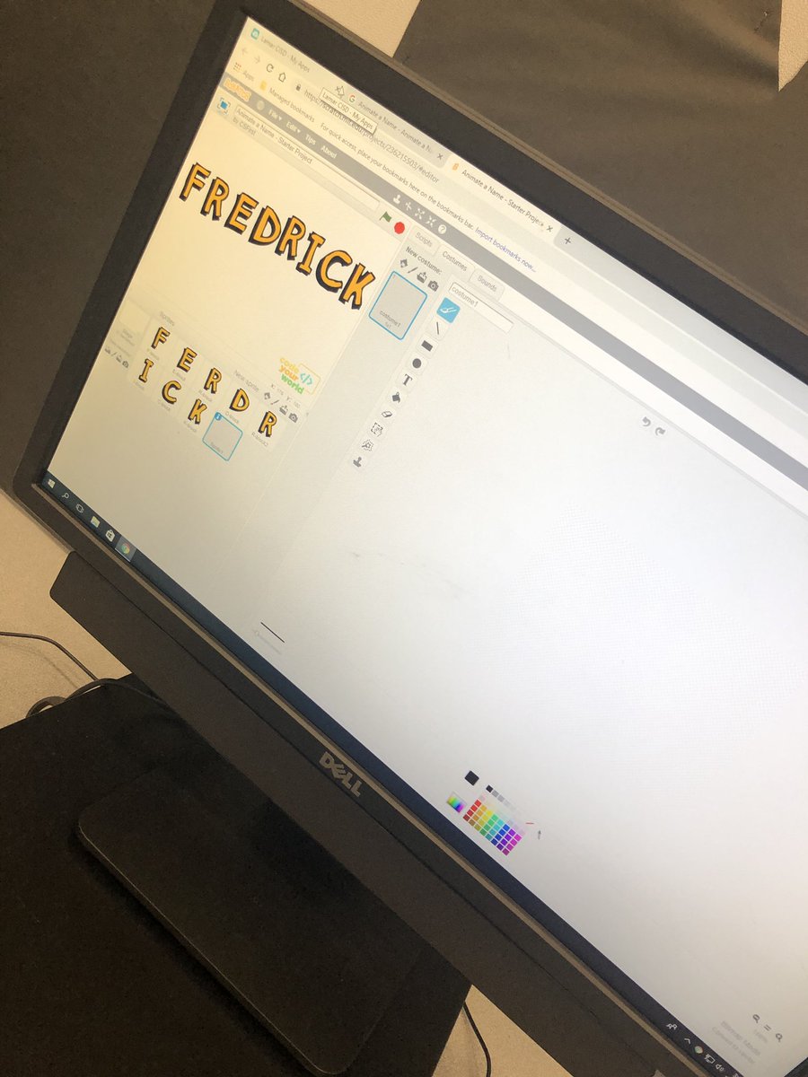 Wessendorff_LIS's tweet image. Our very first @GoogleCSFirst activity: Animate a Name! Part1 @DonorsChoose #CodingCreativity #WMSStampede #STEMClubInTheLibrary