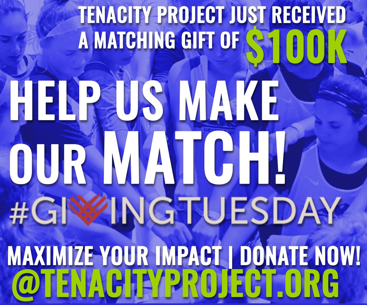 10acityProject's tweet image. MATCHING GIFT CHALLENGE!!  DONATE NOW and see your gift doubled by a generous sponsor 🙌 who will match your contributions dollar for dollar up to $100K👀!!!!  #everygirlmatters #givewithtenacity