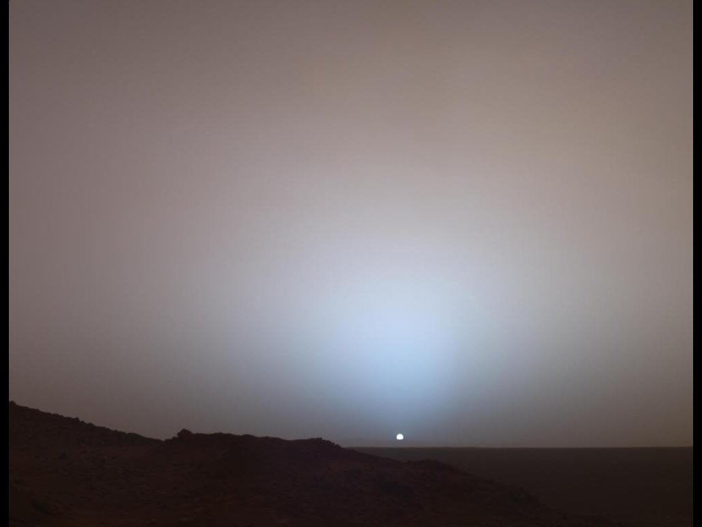 marcuschown's tweet photo. Sunset no human eye has ever seen... on Mars https://t.co/JZ9Nf8g3oD