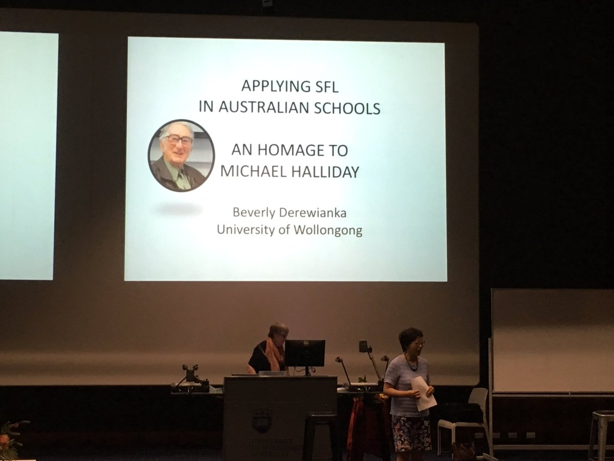 danielanthonyos's tweet image. Final morning at #ALAA2018 A fitting tribute to an outstanding linguist #MAKHalliday #sysfunc