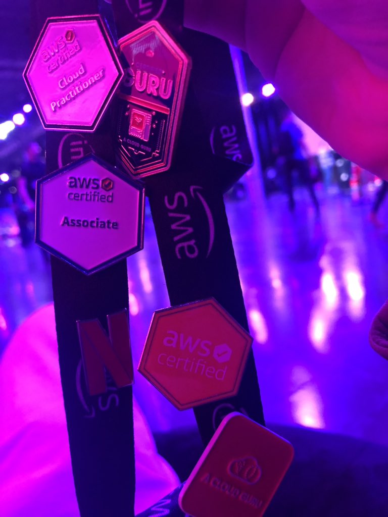 Just got another certification done ✅ all thanks to <a href="/KroonenburgRyan/">Ryan Kroonenburg</a> and <a href="/acloudguru/">A Cloud Guru | A Pluralsight Company</a> #AWSreInvent2018 #AWSCertified