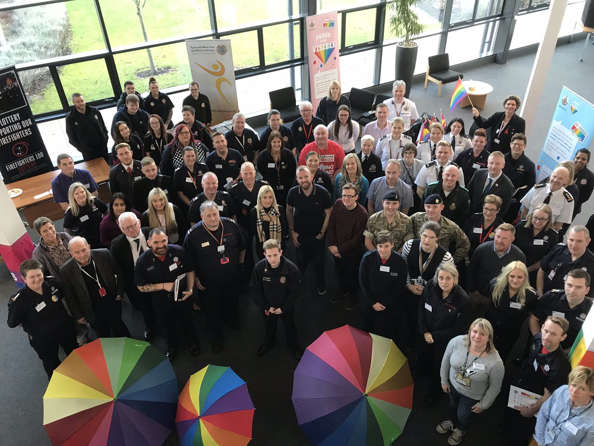 TWFRSSW's tweet photo. Today we supported the first @TWFRSLGBT #LGBTFireConf at service HQ @Tyne_Wear_FRS great to see so many friends and colleagues from other FRSโs and emergency service. @NPLGBT https://t.co/WY2urNzPSs