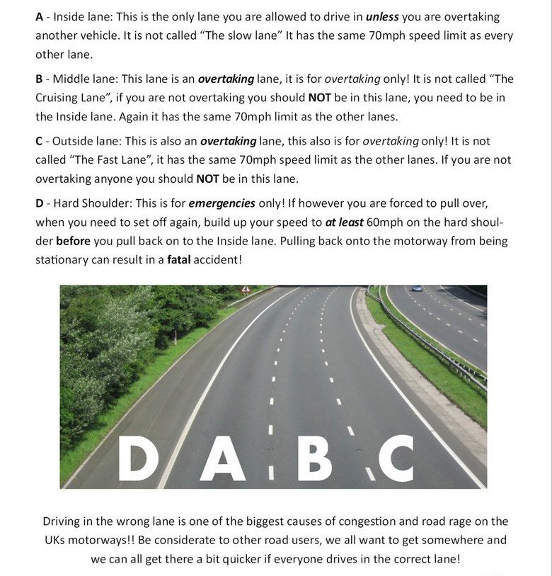 KentPoliceRoads's tweet photo. Following an exasperating flash call from DRC to jct 3 M2 earlier, here is a reminder of which lanes all vehicles should drive in!! #getinlane #hardshoulderforemergencies DF https://t.co/0VDRVIKAuU