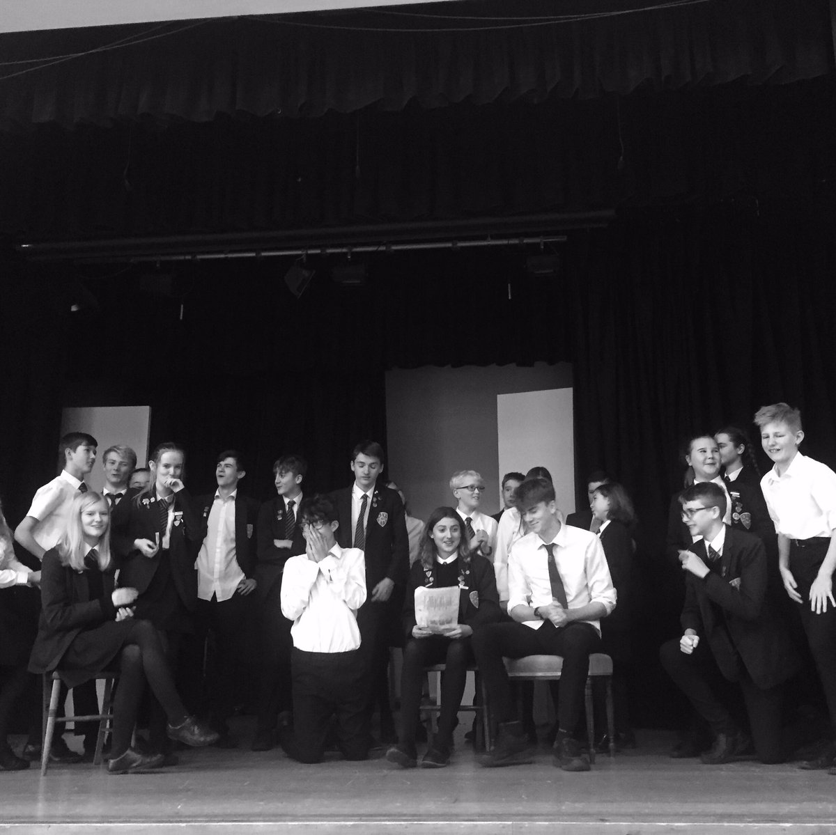 APHS_EMT's tweet photo. Great rehearsals today for #ChristmasCarol - not a #BahHumbug in sight! Tickets on sale tomorrow! #Drama #Music https://t.co/M7qZleqhtR