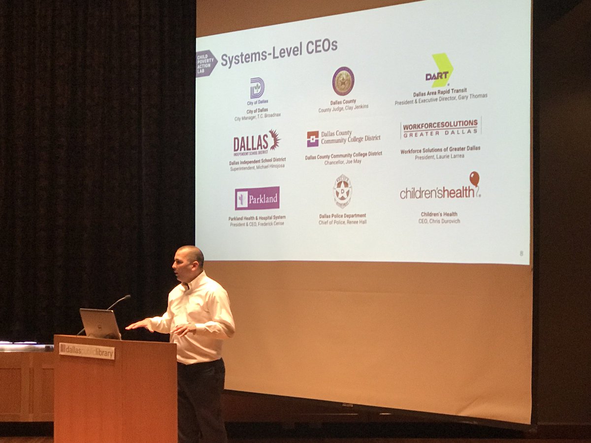Heard of childpovertyactionlab,org  -> a new Dallas nonprofit leveraging resources 2 combat causes &amp; effects of child poverty <a href="/CityOfDallas/">City of Dallas</a>. Thanks to #Dallas leaders for premise that poverty in Dallas = #morally unacceptable + #economically unsustainable. #CPAL #systemicchange