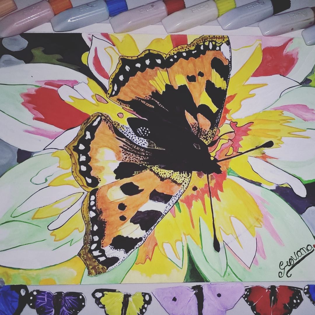Desenho com aquarela finalizado ❤🌹! Levei menos de um dia para fazer esse desenho. Utilizei papel <a href="/CansonPaper/">Canson</a> e aquarelas <a href="/PenteldoBrasil/">Pentel do Brasil</a> . Espero que gostem