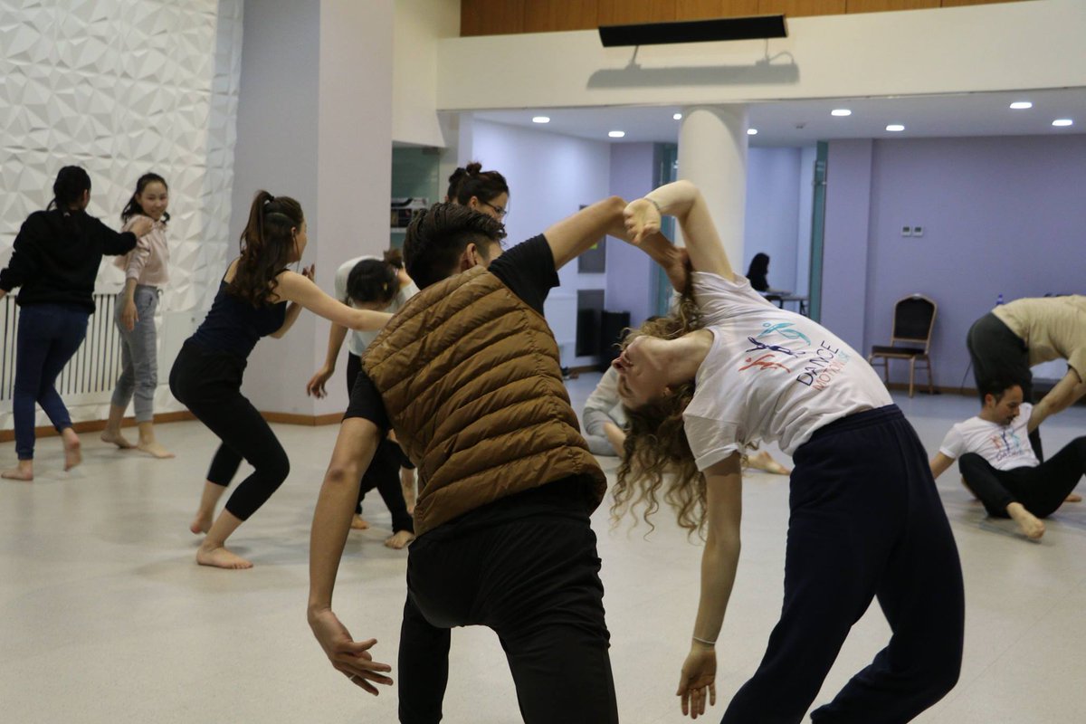 During @RirieWoodbury residency in Ulaanbaatar, Mongolia the company participated in Motion Mongolia, the countries first contemporary dance festival, by performing and leading workshops like this one here.
The company also traveled to South Korea as a part of their residency.