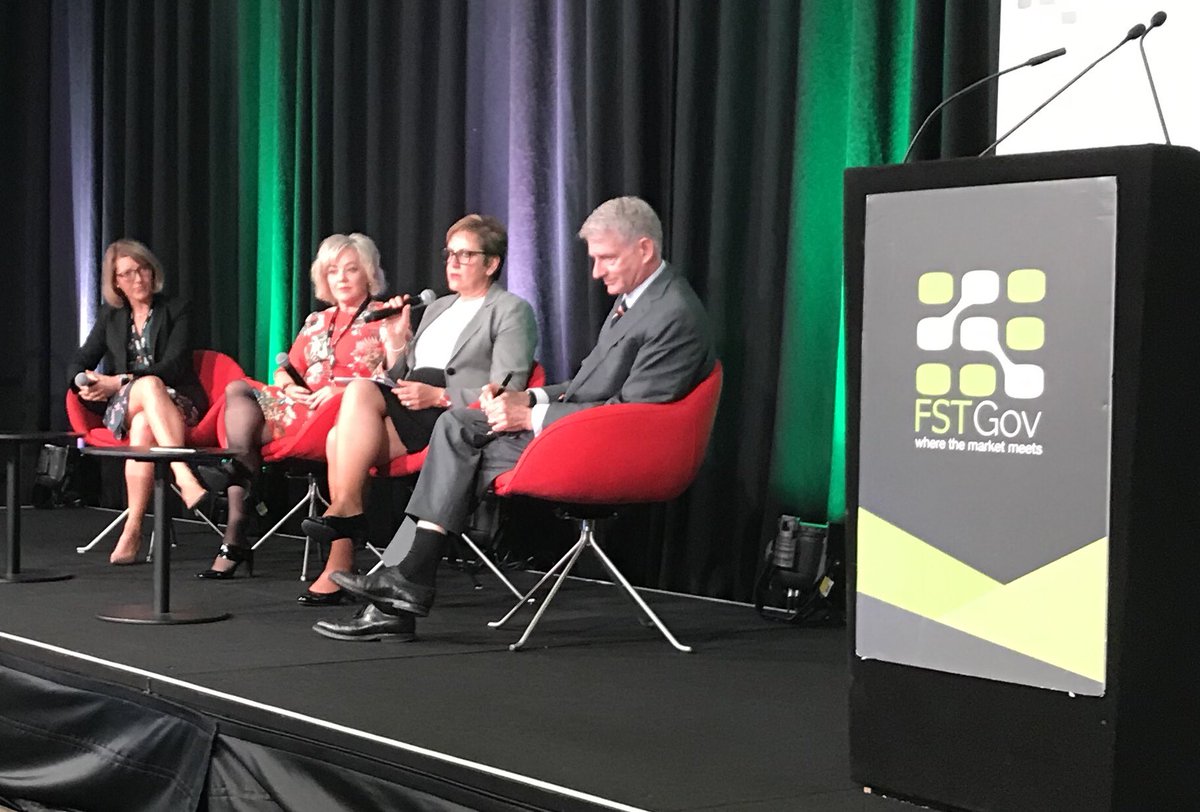 aron_hausler's tweet photo. @ErmaRanieri leading discussion on how gender diversity is not just a moral imperative, it makes clear business sense!! #FSTGov https://t.co/jK2AcZ5ai6