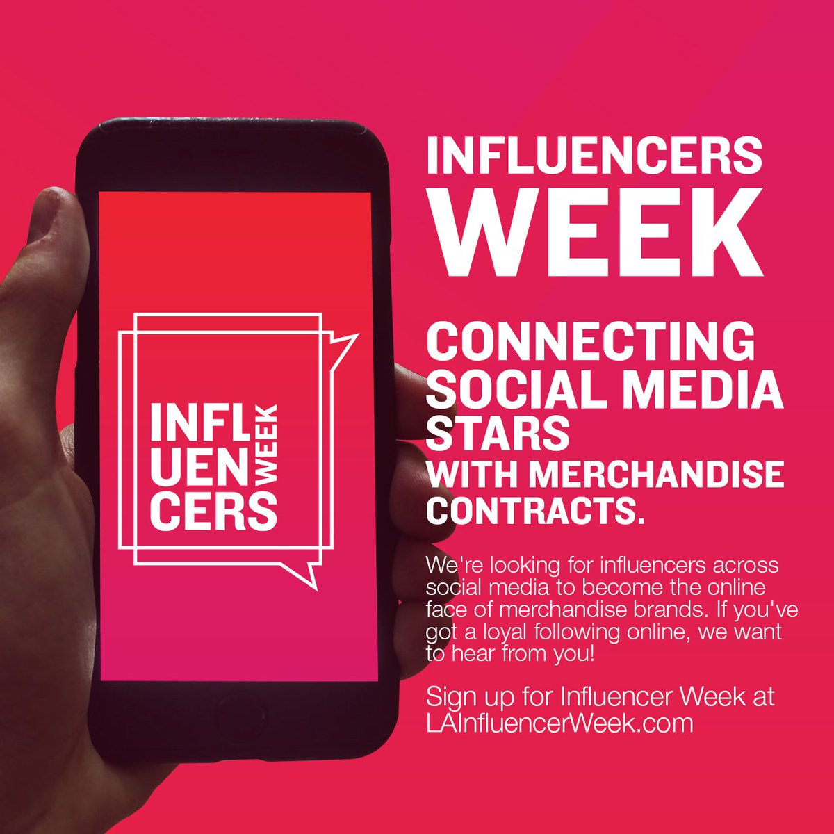 LaInfluencer's tweet photo. Influencer Week is January 24-30, 2019. Sign up for our ticket lottery now for your chance to be part of the action!

#LAInfluencerWeek #LinkInBio 👆 https://t.co/melat7jhaa