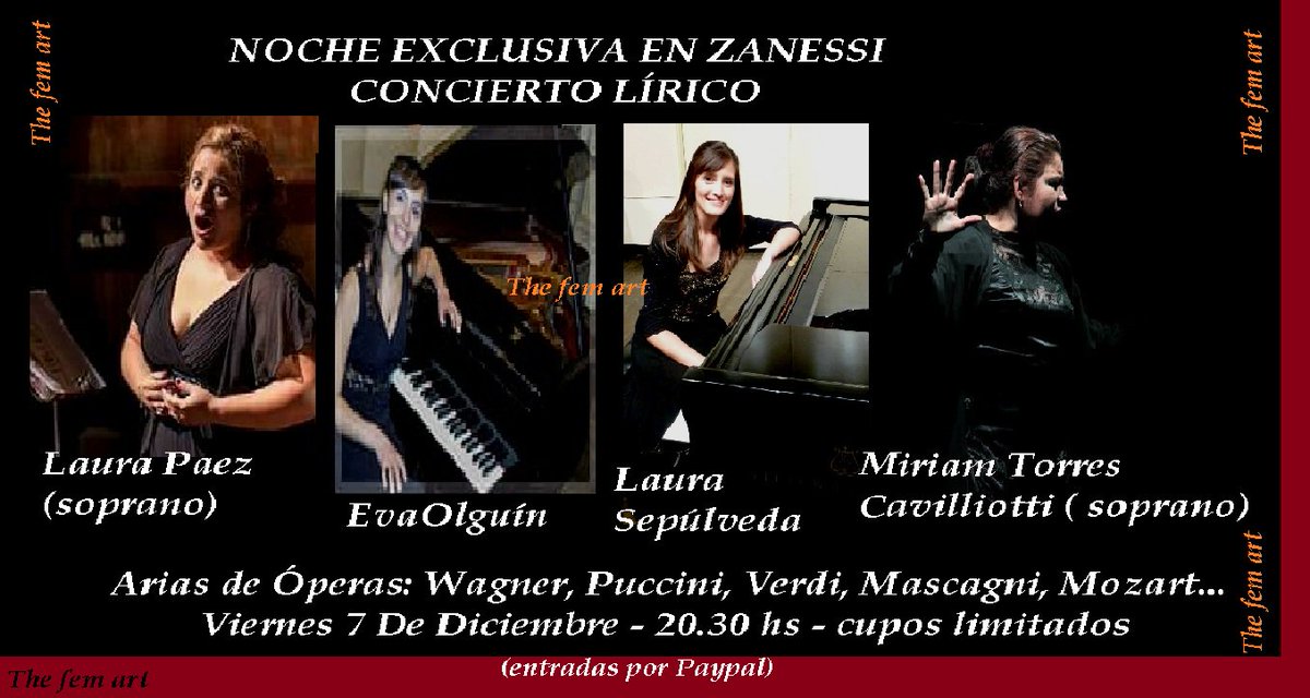 EL 7 DE DICIEMBRE, NO TE LO PIERDAS...entradas por Pay pal #nocheexclusiva