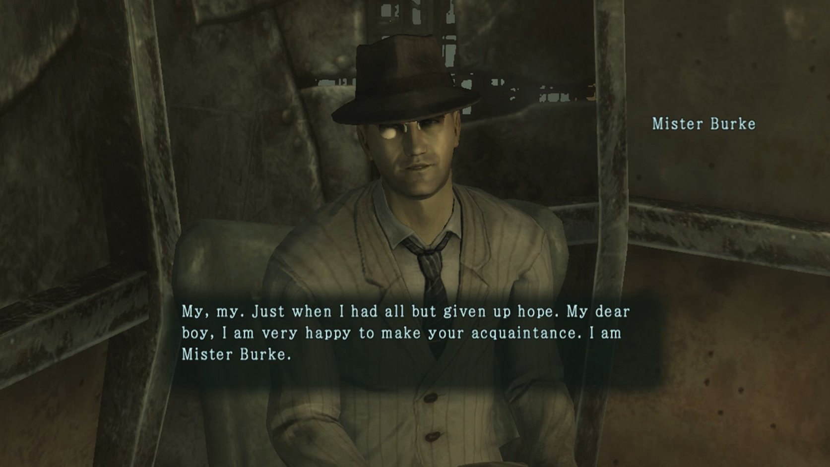 Casey Mongillo ケイシ モンジロ Tower Of Fantasy So I Restored Some Cut Content From The Japanese Version Of Fallout 3 Here S Mr Burke S Introduction In Japanese Never Before Seen Until Now