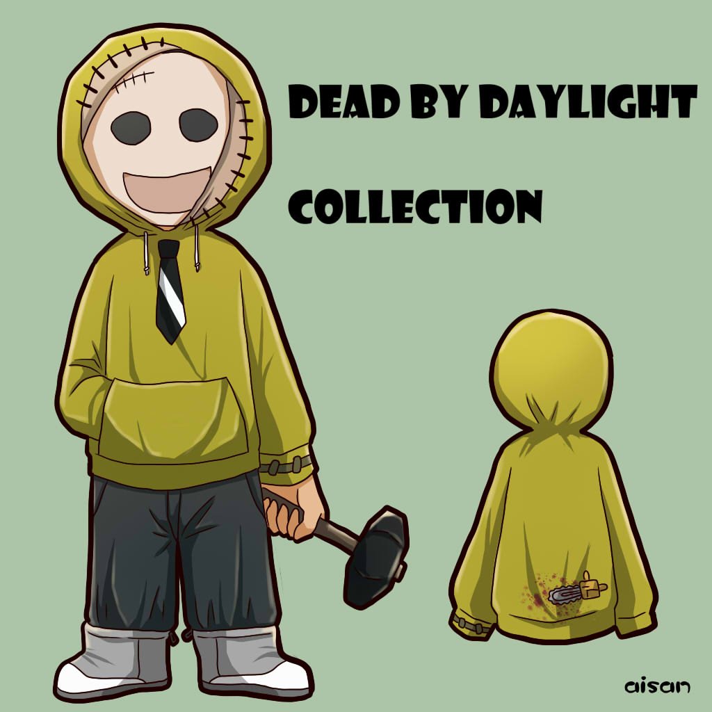 あいさん カニバルパーカー つぎはぎ部分がカニバル感を演出 鮮やかなエプロンカラーで注目を集めます Dbd Deadbydaylight デッドバイデイライト レザーフェイス カニバル パーカー お絵描きさんと繋がりたい