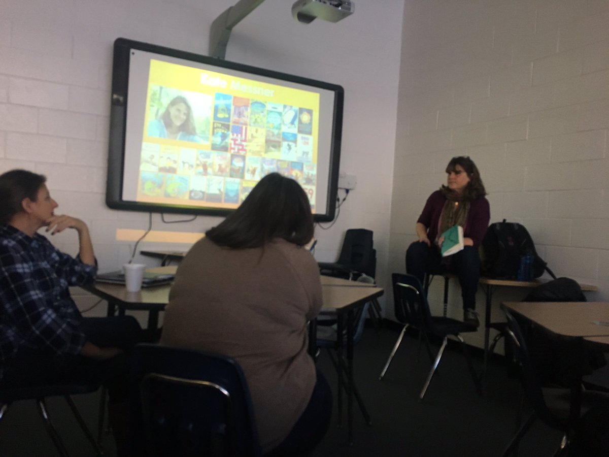 JenVincentTech's tweet image. This afternoon #csmstigers teachers stayed to talk about writing with @katemessner! Hooray for #teacherswrite and thinking about how to support st writer’s through revision. #d75learns