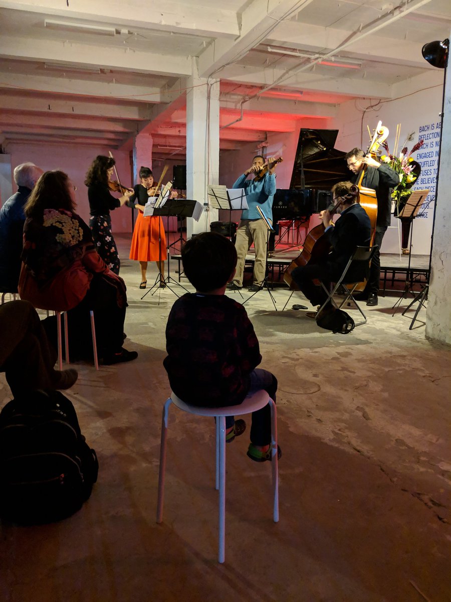 A magical thing just happened. I was walking in midtown and bumped into this pop-up concert at 56th and Broadway.
A brilliant idea of <a href="/wtfbach/">WTF Bach</a>, with great classical music and amazing musicians in an empty commercial space just 1 block from <a href="/carnegiehall/">Carnegie Hall</a>
#Kudos