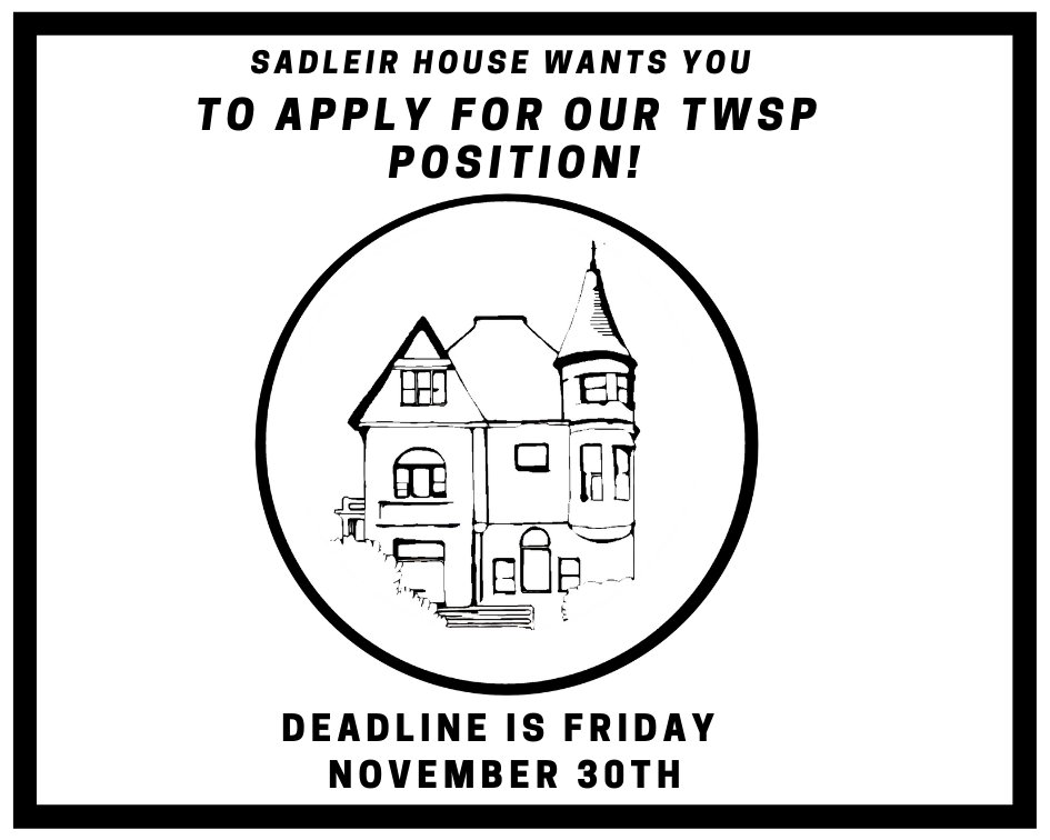 SadleirHouse's tweet photo. Application deadline is this Friday, November 30th. Have you applied? https://t.co/9JhCHGRySa https://t.co/ySMM3dlnhU
