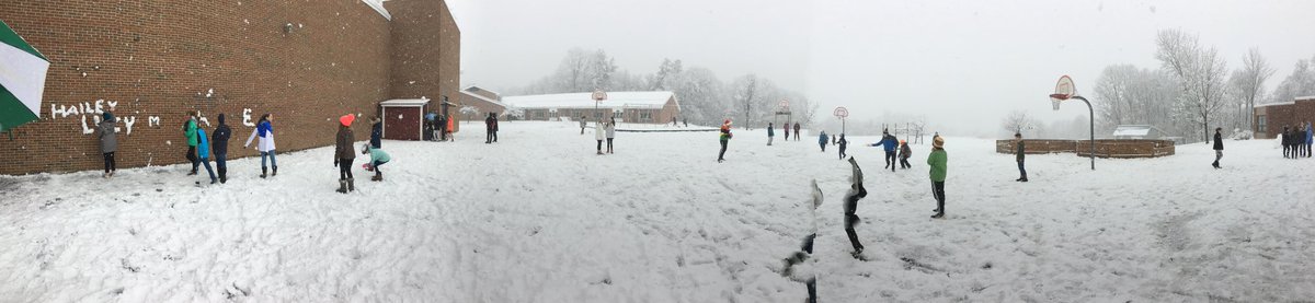 Team_Spark_CHMS's tweet photo. Snow graffiti, snow football, catching snow on tongues, building snow people... this is what a VT recess looks like! #sparkhavingfun with @CHMS_Team_GRIT @CamelsHumpMS https://t.co/2NXdttrMsQ