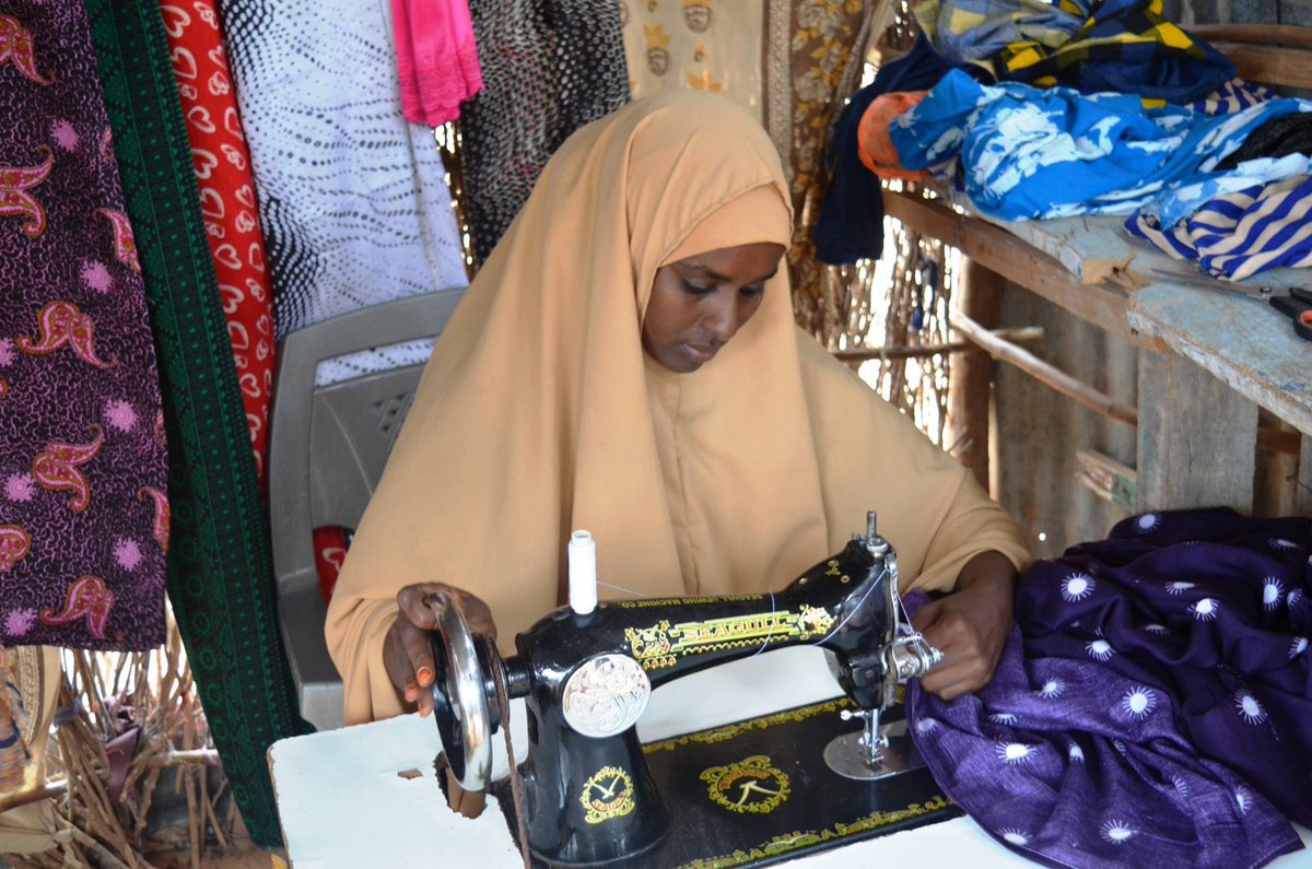 HelpingHandUSA's tweet photo. "I have learned much from the Skills Development Center in Madogo. My Tailoring course was enabled me to sharpen my skills. I'm now able to stitch clothes and earn some money to support my family" shares student Halima https://t.co/auOSudjqJ5 #GivingTuesday #SupportEducateEmpower https://t.co/hUd61E16KX