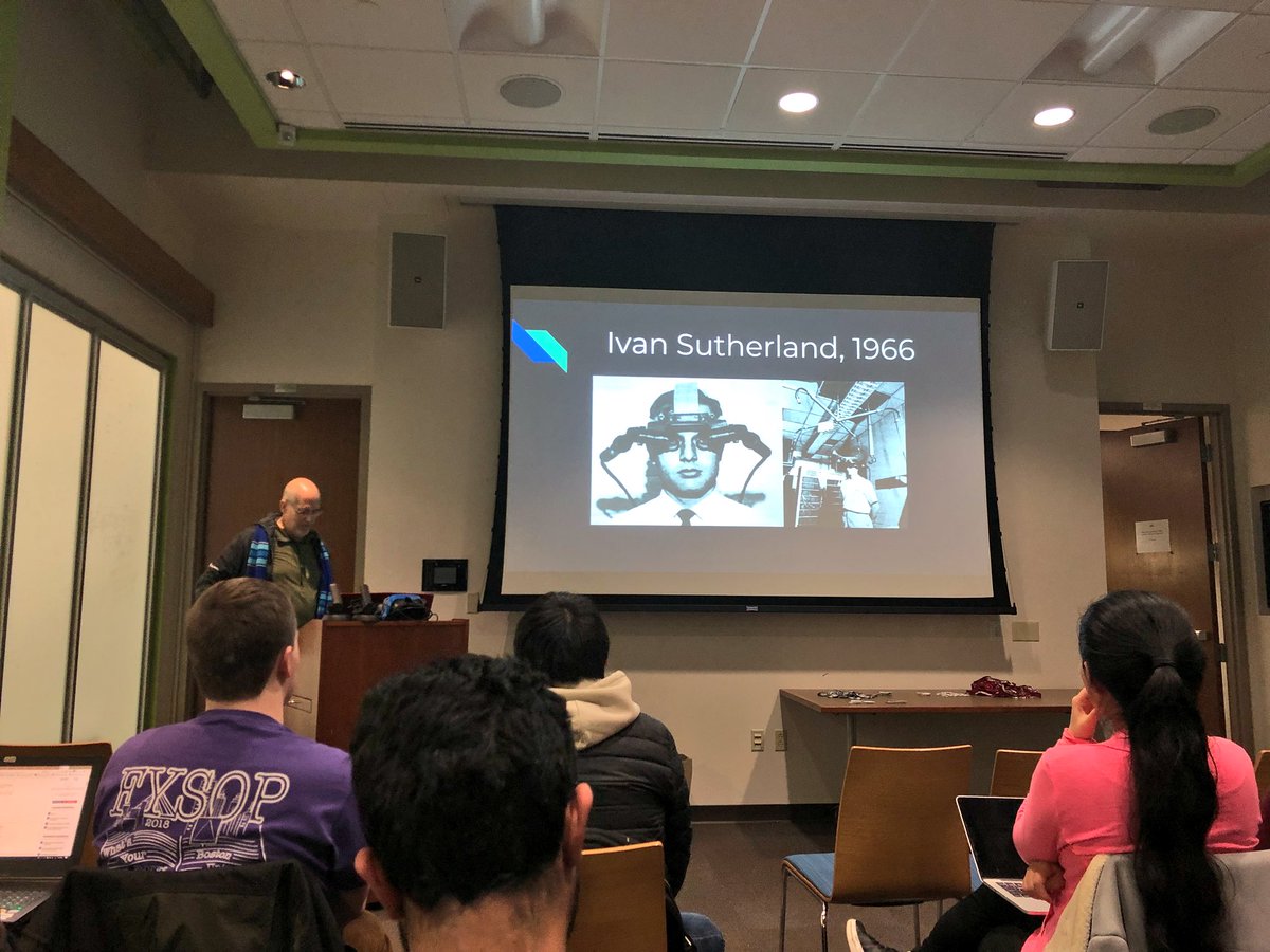 MonaJalal_'s tweet photo. At #BUARVR Unity for VR workshop by Jonathan Linowes. Thanks to @BUCompSci for all the awesome opportunities #unity3d @parkerhillvr @unity3d https://t.co/T0r2Vy4oo0