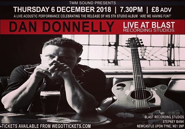 BlastRecording's tweet photo. Roll up, roll up... this legend plays an up-close-and-personal gig at @blastrecording next week - Thurs 7th Dec. Head over to WeGotTickets to get your tickets 🎫
.
.
@dansonovagun #livemusic #folkmusic #dandonnelly #arewehavingfun #celticsocialclub #thelevellers https://t.co/Iho9VHl0Ci