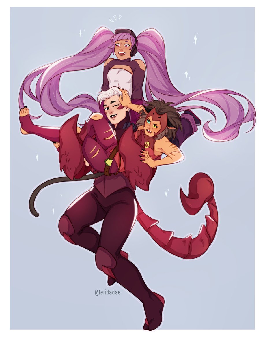 She-ra squad (╯✧∇✧)╯*:･ﾟ &amp; Catra Squad  (๑•̀ㅂ•́)و✧ #shera