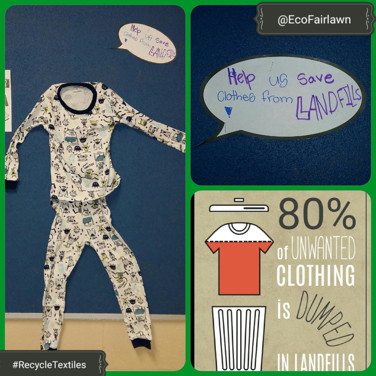 EcoFairlawn's tweet image. Day 2 of the @EcoFairlawn #RecycleTextiles campaign. Thank you @FairlawnPSPDSB staff and students for bringing your unwanted clothes. Keep them coming to help #reducewaste @bag2schoolna @PeelSchools @PDSB_eco