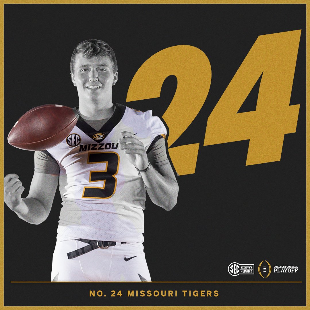 #⃣2⃣4⃣: <a href="/MizzouFootball/">Mizzou Football</a> 

#MIZ | #CFBplayoff