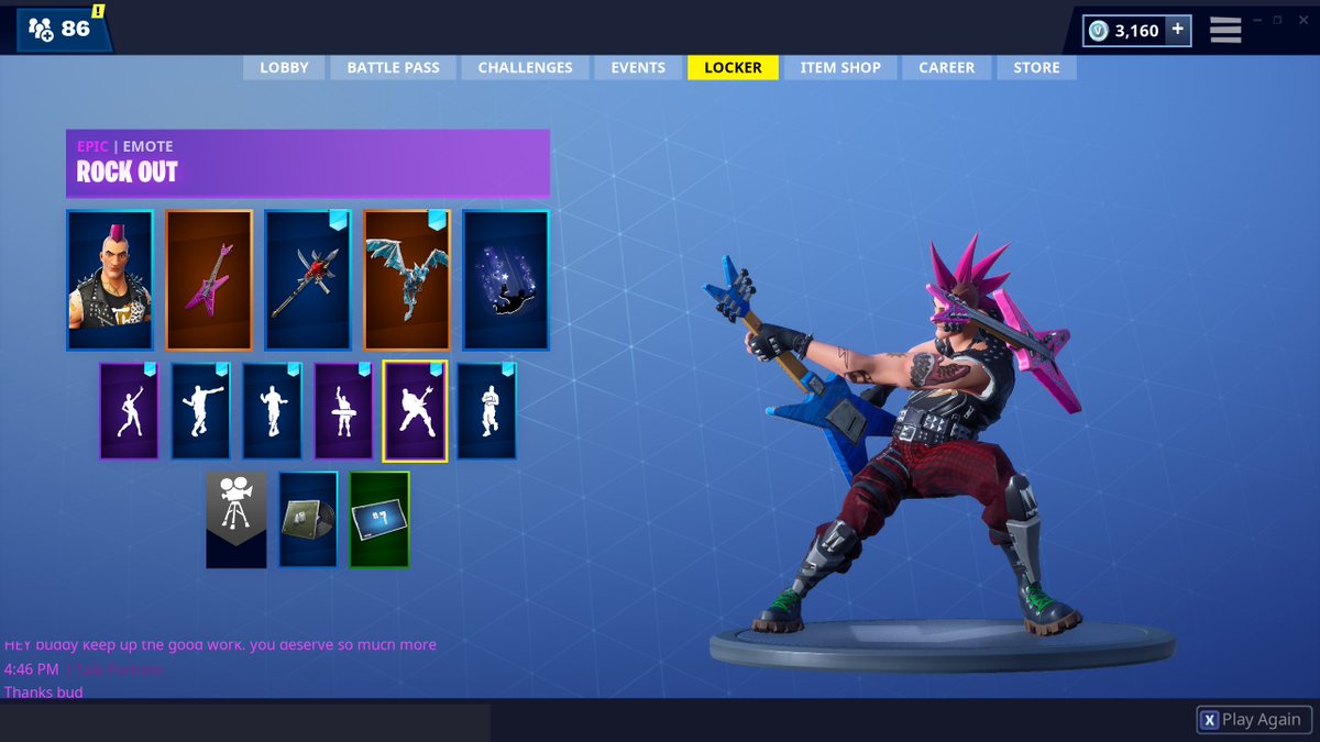I Talk Season 9 On Twitter Power Chord Has Someone Else Now And - power chord has someone else now and his name is riot amazing skin goes perfect with rock out and six string fortnitepic twitter com xxgqom590n