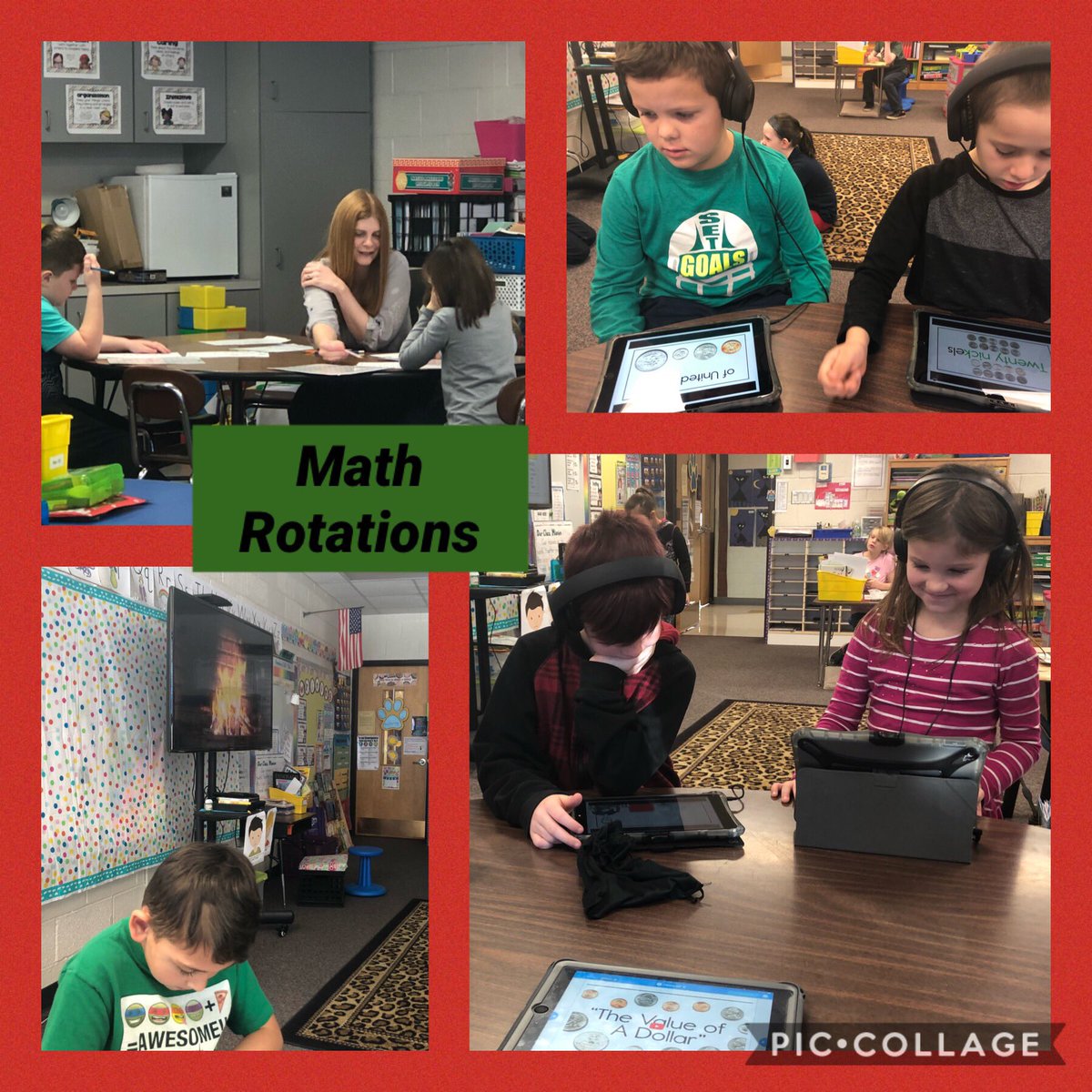 @CougarsCE Ss are loving Math rotations with @KaylaDunlap80 and @nearpod with a cozy fire in the background #bpsne #ipadacademy