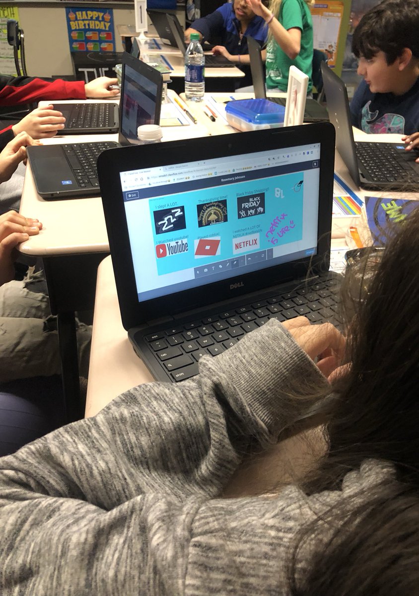 _MsPalucki's tweet image. Back to school! 🎉 The 5th graders had a very busy week during Thanksgiving 🦃 break by spending time with family & friends, shopping, reading 📖, playing sports, & playing their favorite games! I was so excited to hear the amazing things they did using #ClassFlow! #ApolloPride63