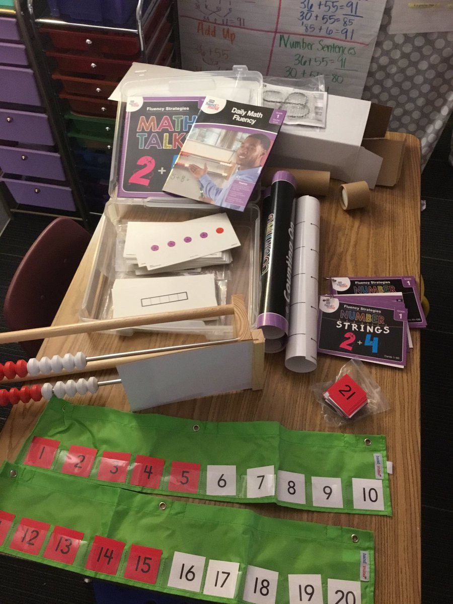 carriestark7's tweet photo. Thank you to @DonorsChoose for helping to get my project fully funded &amp; for @ETAhand2mind for matching all donations and for great math resources!  My students are loving our new tools for number talks #rekenrek #numberpath #numberlines #numberstrings!  @OlatheMath @RocketsRR https://t.co/B4608xnBVk
