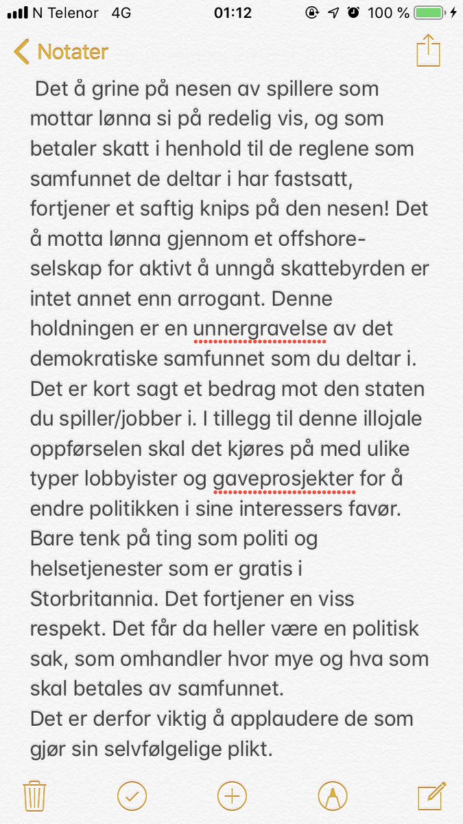 s_Halvor's tweet photo. @TV2Wikestad Som vanlig en meget sterk PL-pod, men jeg vil dele mine tanker rundt det å motta lønn for disse spillerene som bor og jobber i Storbritannia. https://t.co/jPn8tWCprK