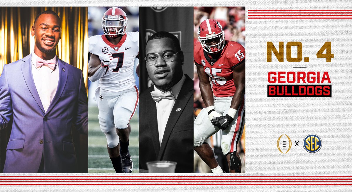 SEC's tweet photo. No. 4⃣ = @FootballUGA 

#CFBPlayoff https://t.co/VwpxoOmUe7