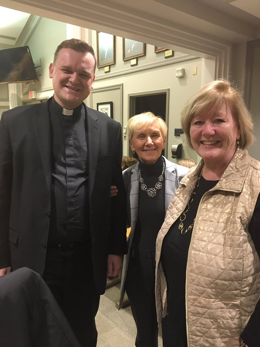 DPEquity's tweet photo. Rev. Mark Kolosowski connecting with his former English Teacher #MsMurphy @DPCDSBSchools @archtoronto https://t.co/POT7Pm1gCy